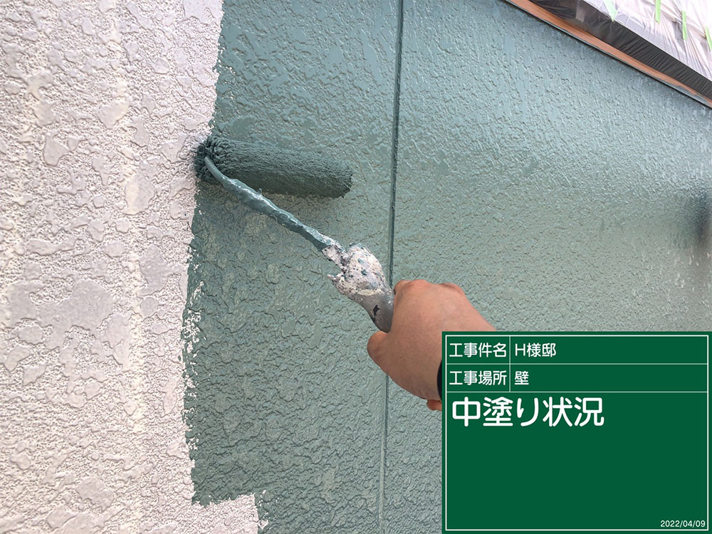 外壁塗装（江南市・H様邸）