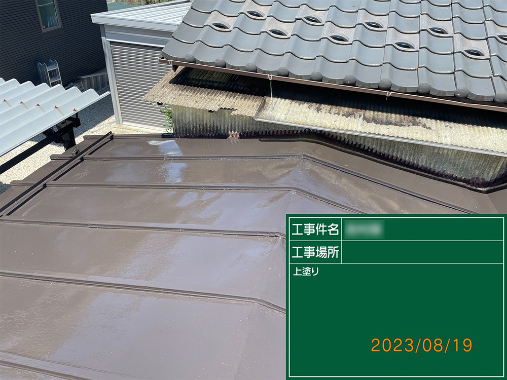 屋根塗装（中津川市・Y様邸）