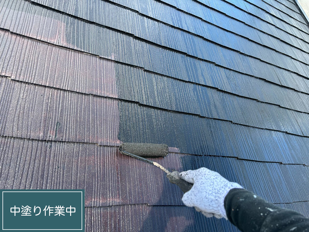 屋根塗装（各務原市・Y様邸）