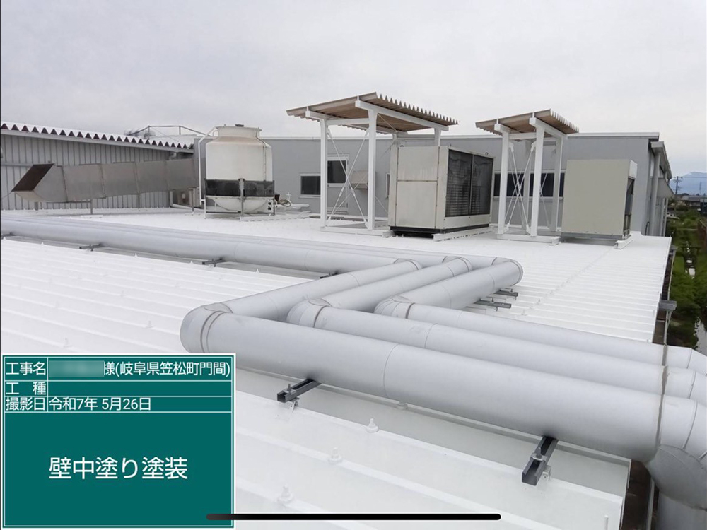 屋根塗装（羽島郡・D様邸）