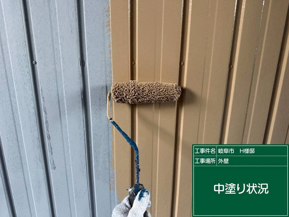 外壁塗装（岐阜市・H様邸）