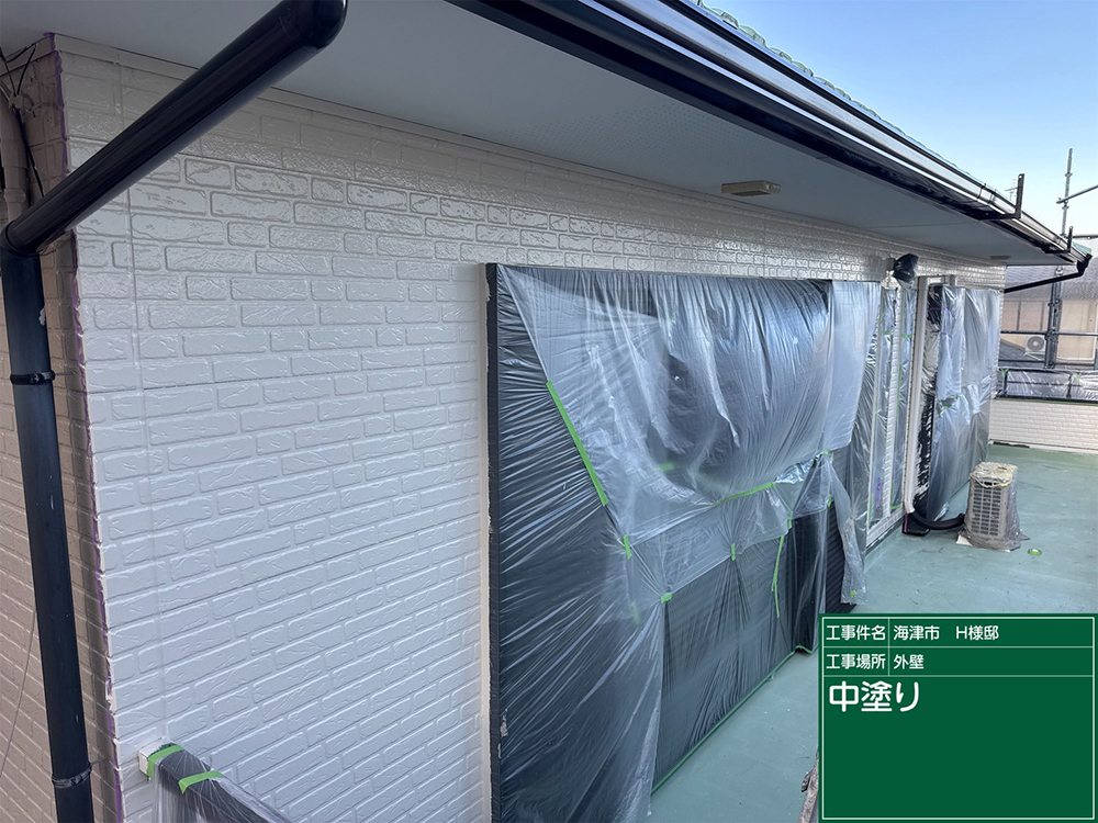 外壁塗装（海津市・H様邸）