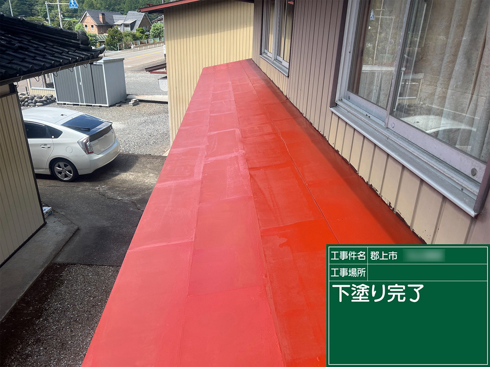 屋根塗装（郡上市八幡町瀬取・M様邸）